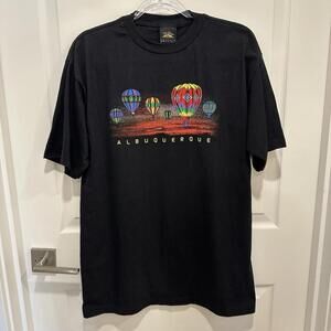 Vintage Hot Air Balloon T Shirt Mens Large Albuquerque NM Streetwear Prairie
